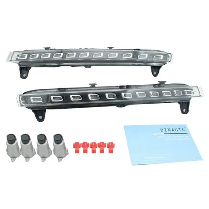 WINAUTO MCL065BMY For Q7 2006-2009 1 Pair LED Daytime Running Light Car Turn Signal Lamp