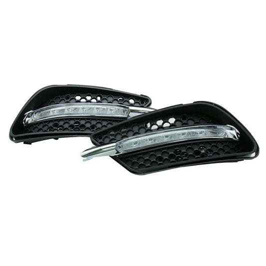 WINAUTO MCL096DCP For C-Class W204 AMG 2008 2009 2010 C200 C260 C300 1 Pair White LED Daytime Running Light