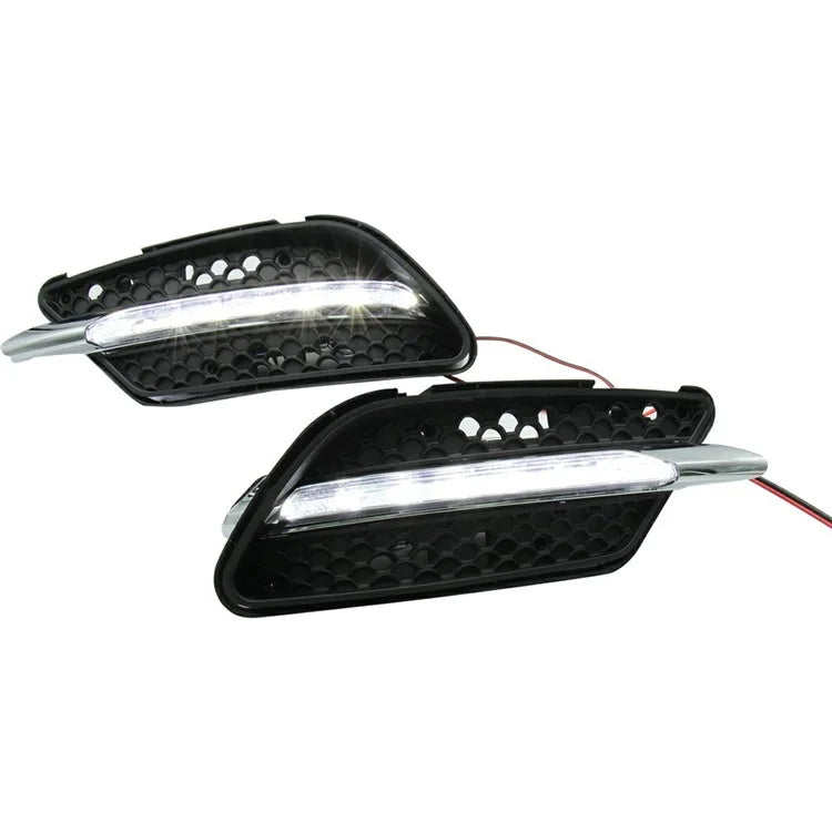 WINAUTO MCL096DCP For C-Class W204 AMG 2008 2009 2010 C200 C260 C300 1 Pair White LED Daytime Running Light