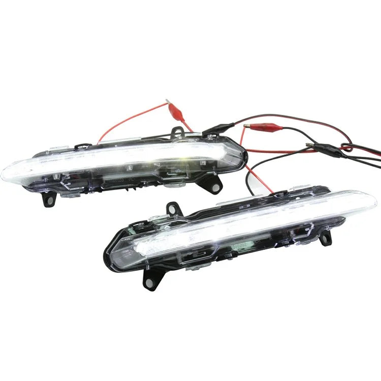 WINAUTO MCL096DCP For C-Class W204 AMG 2008 2009 2010 C200 C260 C300 1 Pair White LED Daytime Running Light