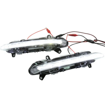WINAUTO MCL096DCP For C-Class W204 AMG 2008 2009 2010 C200 C260 C300 1 Pair White LED Daytime Running Light