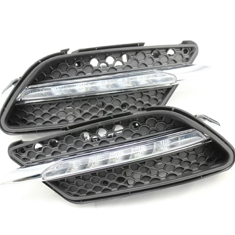 WINAUTO MCL096DCP For C-Class W204 AMG 2008 2009 2010 C200 C260 C300 1 Pair White LED Daytime Running Light