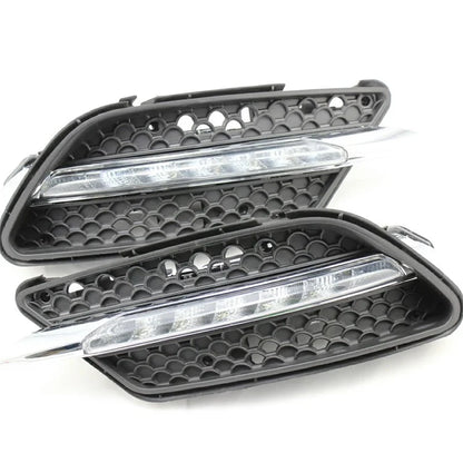 WINAUTO MCL096DCP For C-Class W204 AMG 2008 2009 2010 C200 C260 C300 1 Pair White LED Daytime Running Light