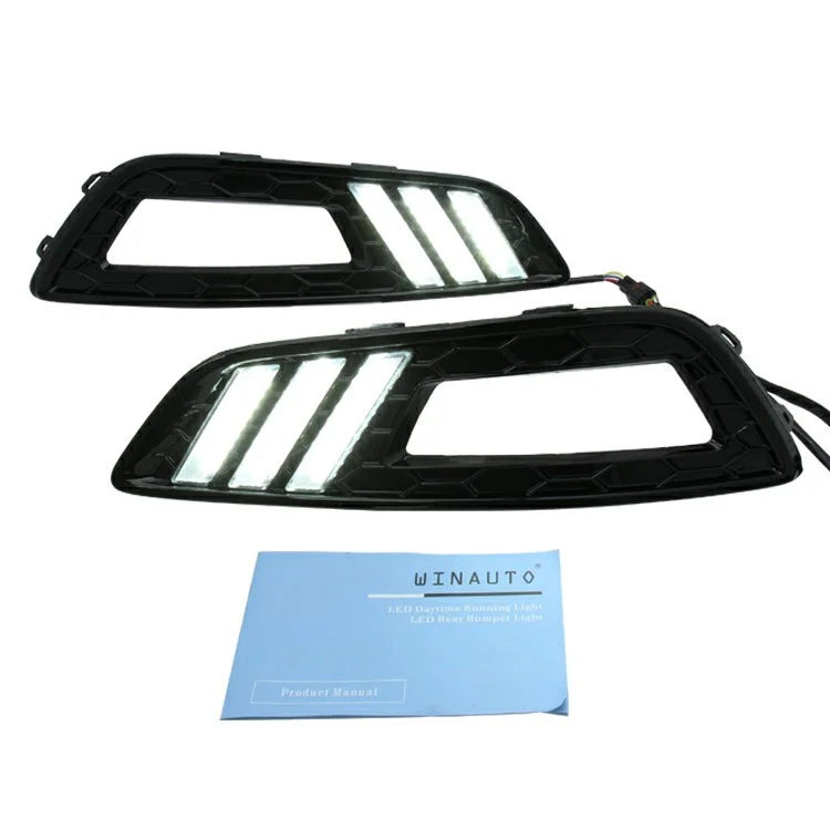 WINAUTO 1 Pair LED DRL Light for Ford All-New Focus 2015 Waterproof Car Turn Signal Lamp