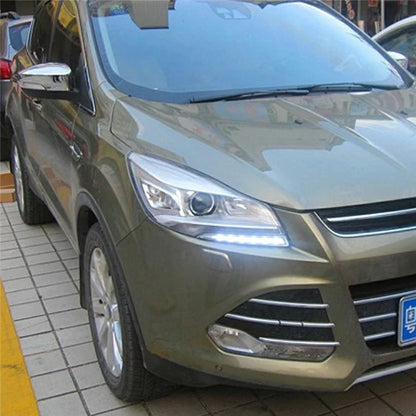 WINAUTO For Ford Kuga / Escape 2013-2015 1 Pair LED DRL Light Waterproof Car Daytime Running Lamp
