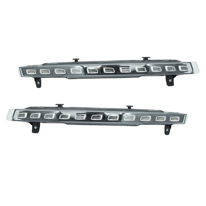 WINAUTO 1 Pair Waterproof LED DRL Light for Q7 2010-2015 Flowing Turn Signal Lamp