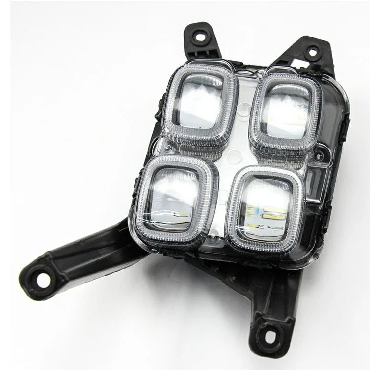 WINAUTO For Kia KX5 / ACE 2015-2017 1 Pair Daytime Running Lamp Waterproof LED Car DRL Light