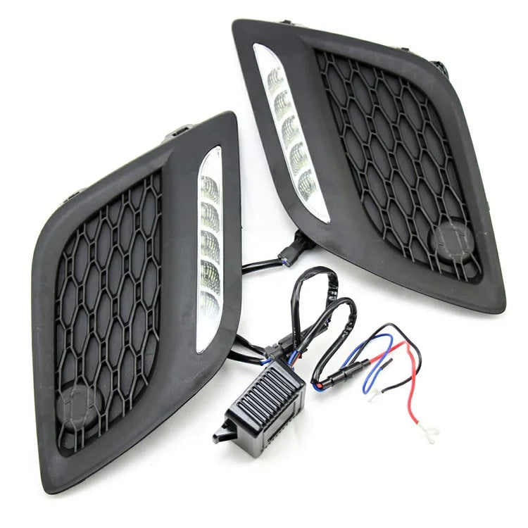 WINAUTO For XC60 2009-2013 1 Pair Daytime Running Lamp Super Bright LED Car DRL Light
