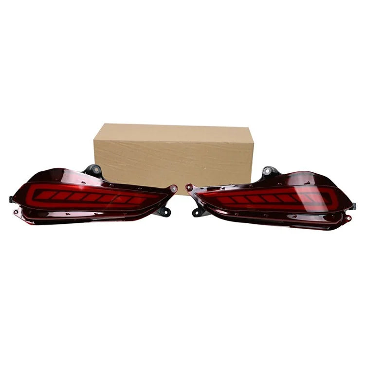 WINAUTO 2Pcs Car Tail Lamp for Toyota Yaris 2017-2018 LED Taillight Braking Turn Signal Light