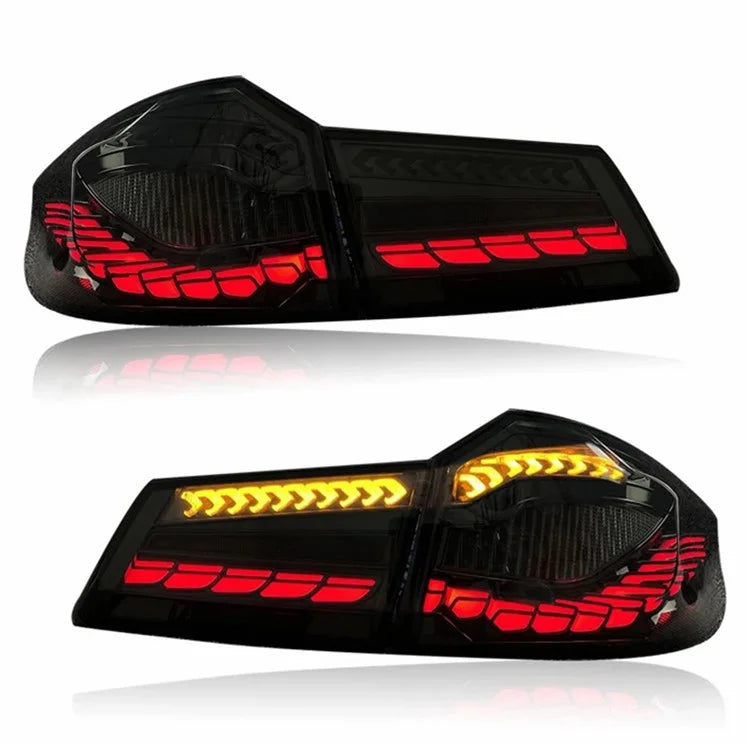 WINAUTO 2Pcs Car LED Tail Lamp for 5-Series G30 / G38 (2018-2020) PP+Acrylic Turn Signal Light