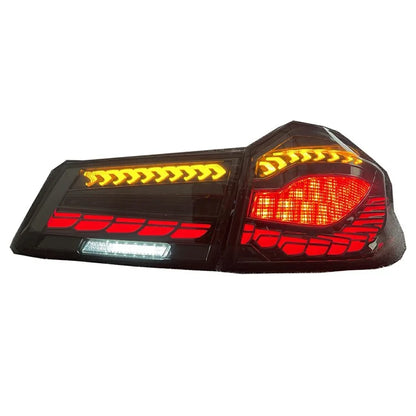 WINAUTO 2Pcs Car LED Tail Lamp for 5-Series G30 / G38 (2018-2020) PP+Acrylic Turn Signal Light
