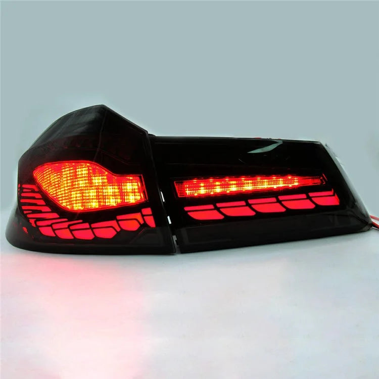 WINAUTO 2Pcs Car LED Tail Lamp for 5-Series G30 / G38 (2018-2020) PP+Acrylic Turn Signal Light