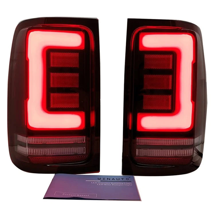 WINAUTO 2Pcs for Amarok 2008-2019 Car LED Tail Lamp Braking Turn Signal Light