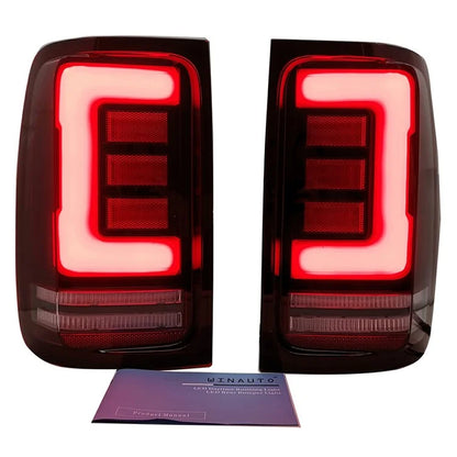 WINAUTO 2Pcs for Amarok 2008-2019 Car LED Tail Lamp Braking Turn Signal Light