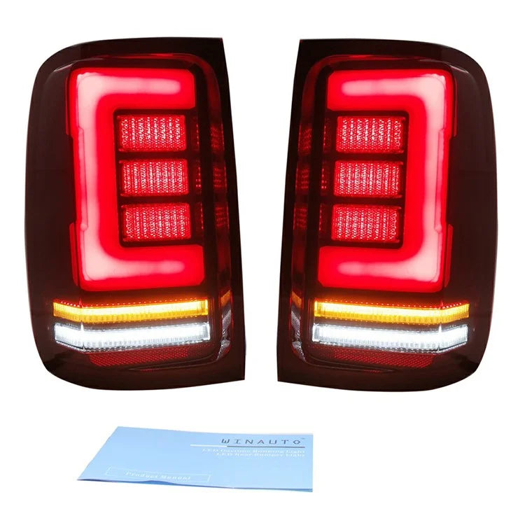 WINAUTO 2Pcs for Amarok 2008-2019 Car LED Tail Lamp Braking Turn Signal Light