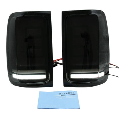 WINAUTO 2Pcs for Amarok 2008-2019 Car LED Tail Lamp Braking Turn Signal Light