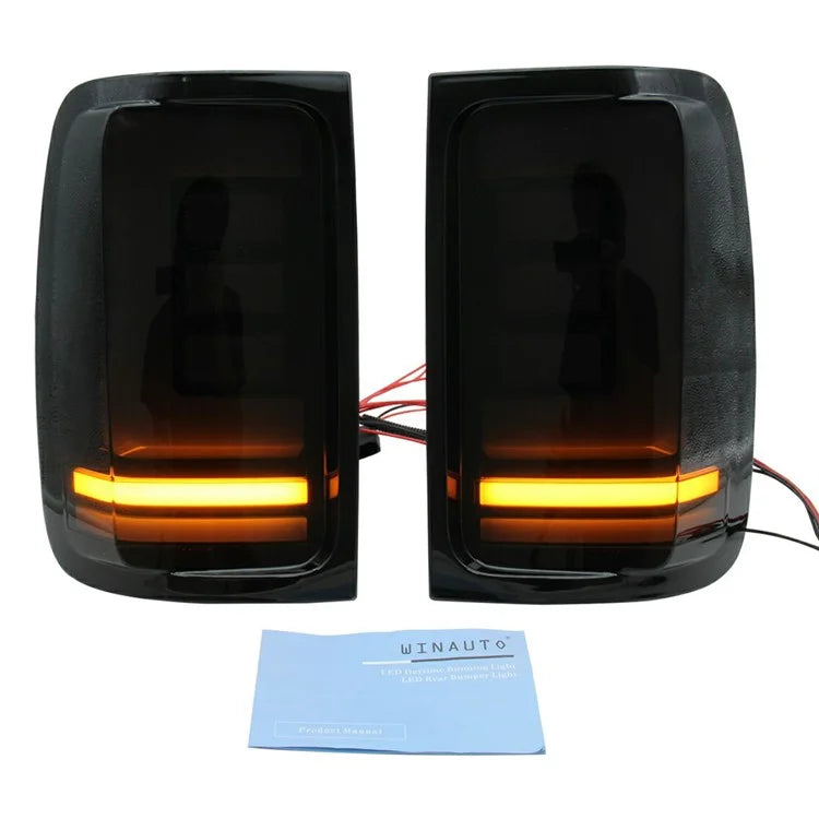 WINAUTO 2Pcs for Amarok 2008-2019 Car LED Tail Lamp Braking Turn Signal Light