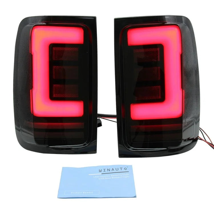 WINAUTO 2Pcs for Amarok 2008-2019 Car LED Tail Lamp Braking Turn Signal Light