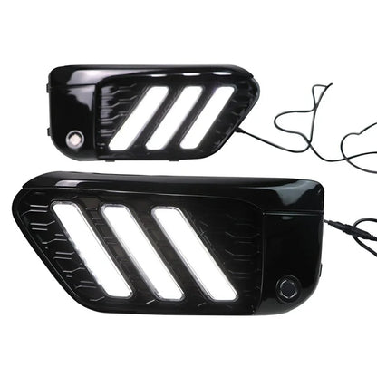WINAUTO 1 Pair LED Daytime Running Lights for X1 F48 / F49 (2015-2020) Dual Color DRL Lamps