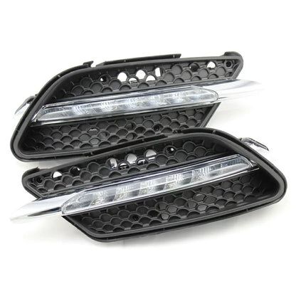 WINAUTO For C-Class W204 AMG 2008-2010 1 Pair Car Super Bright DRL Light LED Daytime Running Lamp
