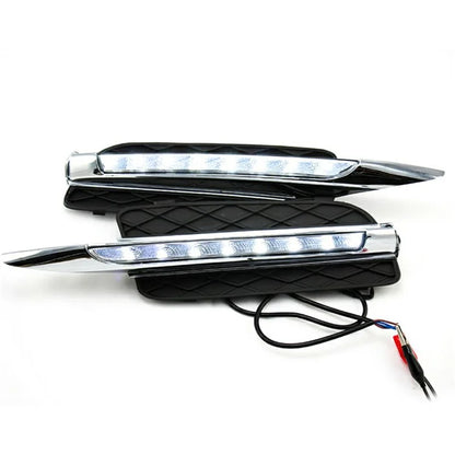 WINAUTO 1 Pair LED Daytime Running Lights for X5 E70 (2007-2010) Electroplating Clear Driving Light