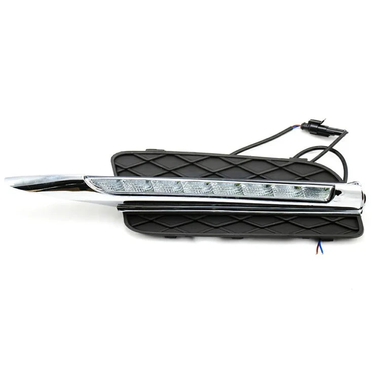 WINAUTO 1 Pair LED Daytime Running Lights for X5 E70 (2007-2010) Electroplating Clear Driving Light