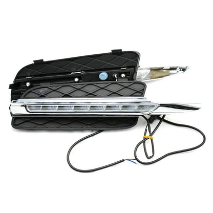 WINAUTO 1 Pair LED Daytime Running Lights for X5 E70 (2007-2010) Electroplating Clear Driving Light