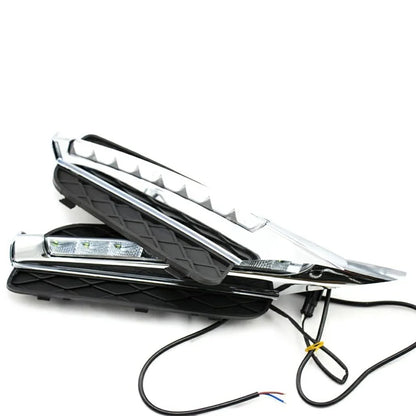 WINAUTO 1 Pair LED Daytime Running Lights for X5 E70 (2007-2010) Electroplating Clear Driving Light