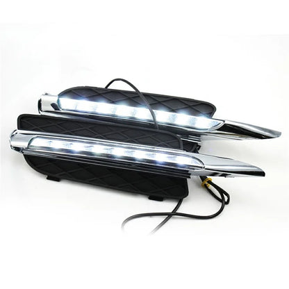 WINAUTO 1 Pair LED Daytime Running Lights for X5 E70 (2007-2010) Electroplating Clear Driving Light