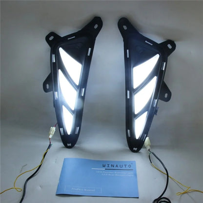 WINAUTO 1 Pair Daytime Running Lamp for Toyota C-HR / IZOA 2017-2020 Car Light with Dual-Way Function