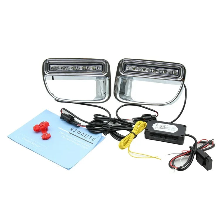 WINAUTO 1 Pair DRL Lamps for MINI 2012-2013 Car LED Daytime Running Lights (Dual Lighting Colors)