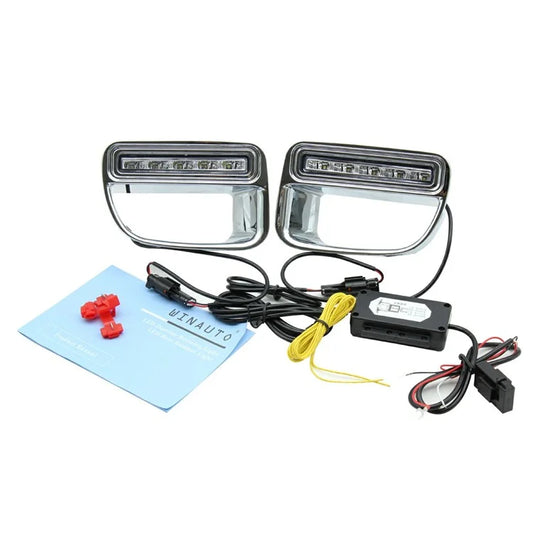 WINAUTO 1 Pair DRL Lamps for MINI 2012-2013 Car LED Daytime Running Lights (Dual Lighting Colors)