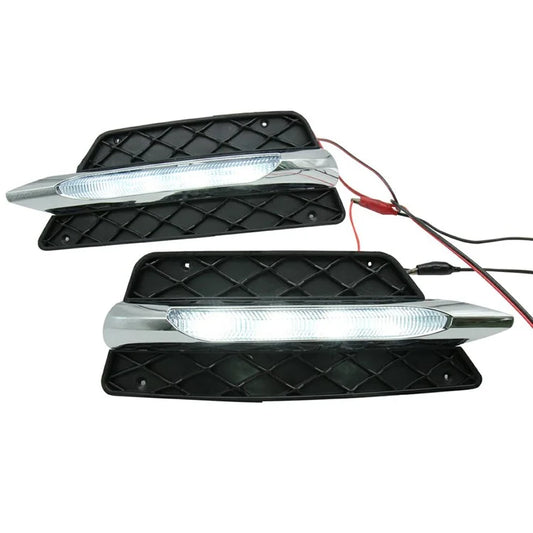 WINAUTO 1 Pair LED Daytime Running Lamps for C-Class W204 (2011-2013) Driving Lights