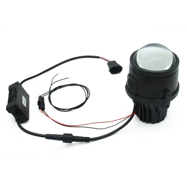 WINAUTO 1 Pair 2.5-inch Car LED Fog Light High Low Beam Lamp for Snowy Rainy Day