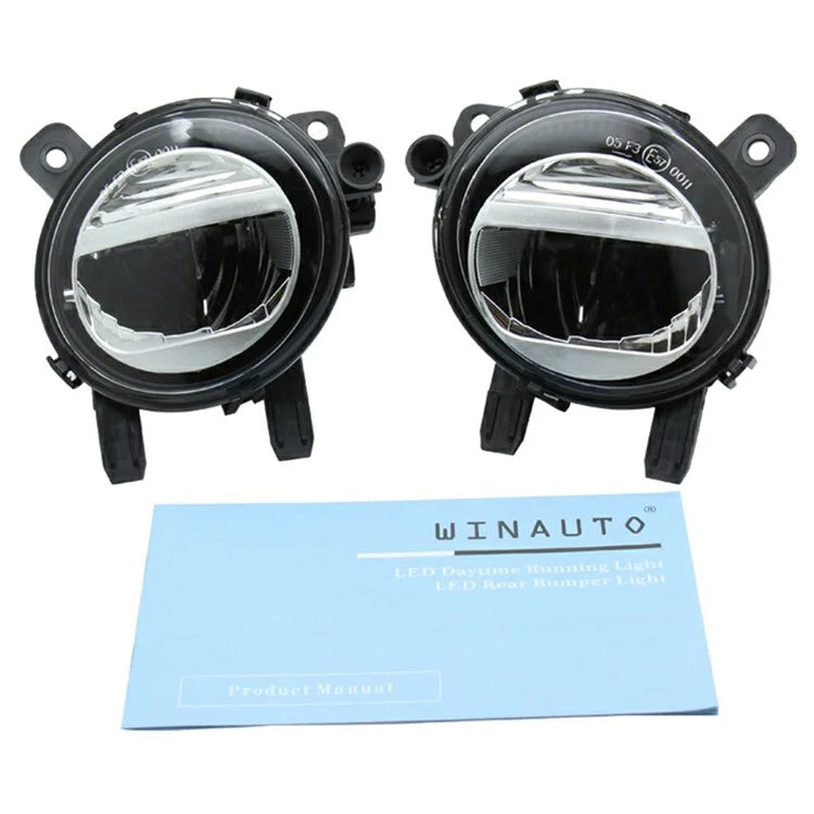 WINAUTO 2Pcs For 1 Series-4 Series 2011-2021 Plastic+Aluminum Alloy Car LED Fog Light