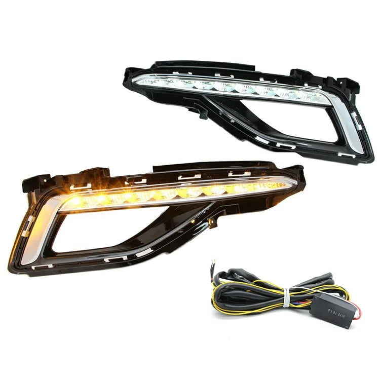 WINAUTO 1 Pair for Hyundai Sonata 2014-2015 Car LED Daytime Running Light Waterproof Lamp