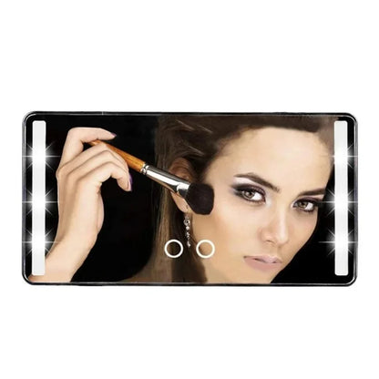 USB Powered Car Sun Visor LED Vanity Mirror Touch Control Makeup Mirror for Truck SUV