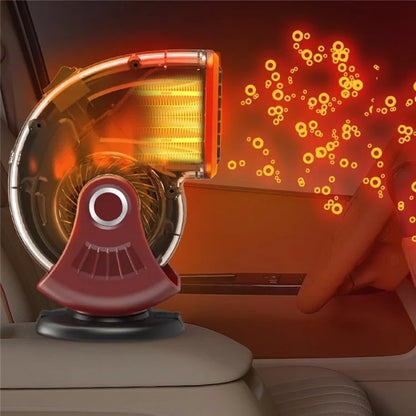 24V Car Heater Windshield Defrosting Defogging Vehicle Interior Heating Fan