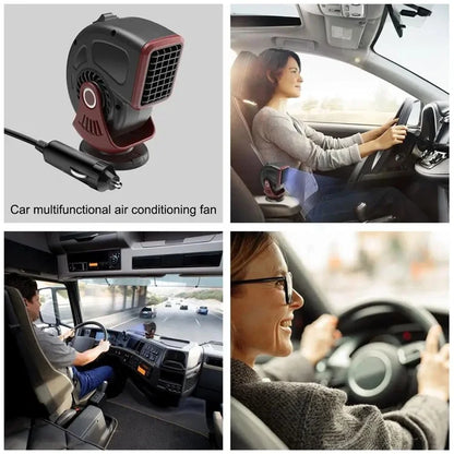 24V Car Heater Windshield Defrosting Defogging Vehicle Interior Heating Fan