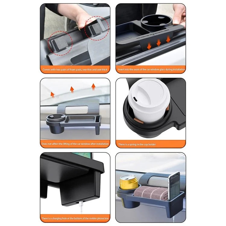 Car Beverage Sundries Phone Holder Door Frame Hanging Storage Rack