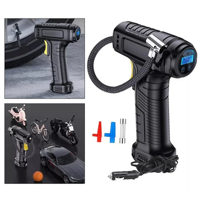 Rechargeable Wireless Electric Air Pump Digital Display Car Motorcycle Bike Tire Inflator