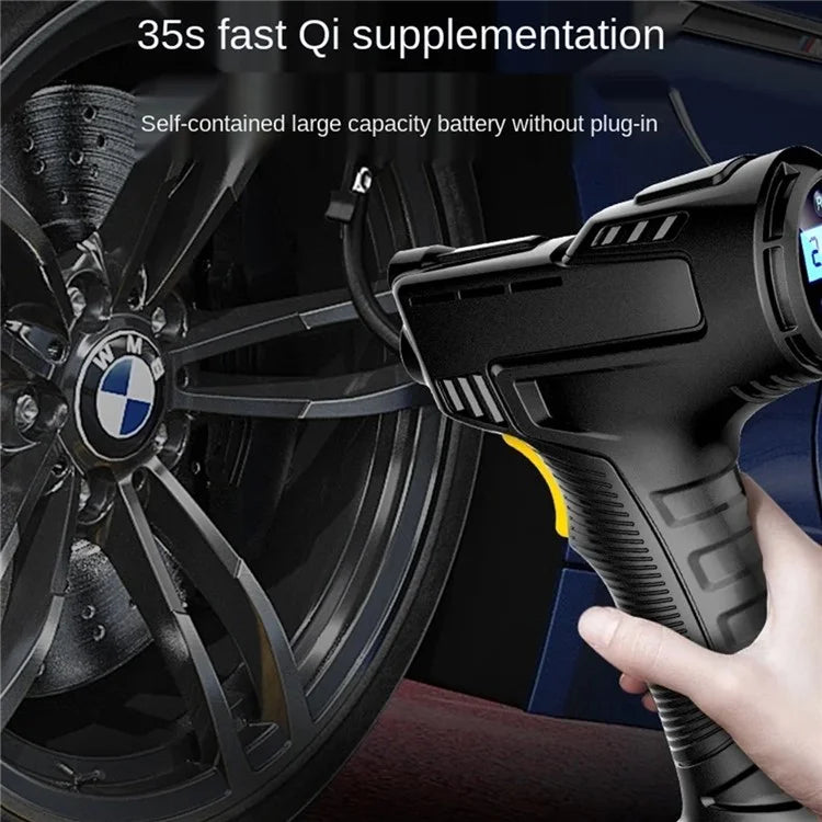 Rechargeable Wireless Electric Air Pump Digital Display Car Motorcycle Bike Tire Inflator