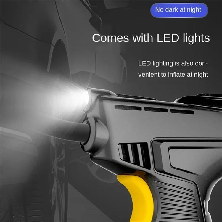 Rechargeable Wireless Electric Air Pump Digital Display Car Motorcycle Bike Tire Inflator