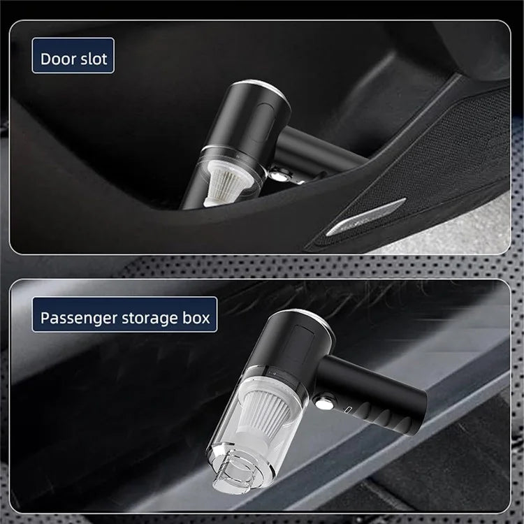 Rechargeable Car Vacuum Cleaner High Power Handheld Car Home Cleaning Tool, 800mAh Battery