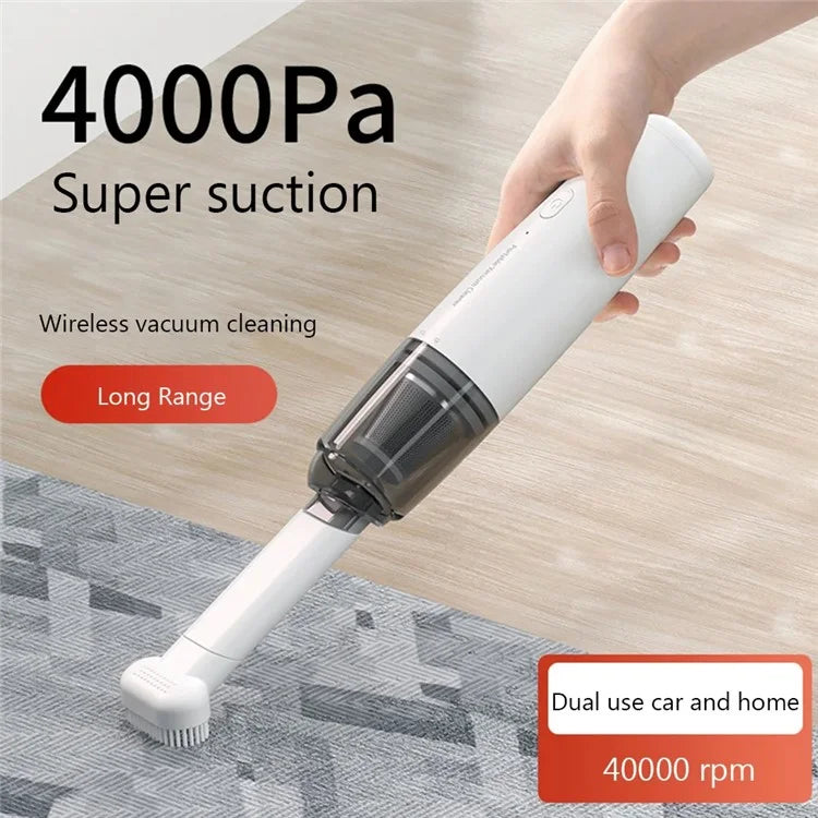 SY01-Q8 Mini Portable Vacuum Cleaner USB Rechargeable 4000Pa Cordless Car Home Cleaner