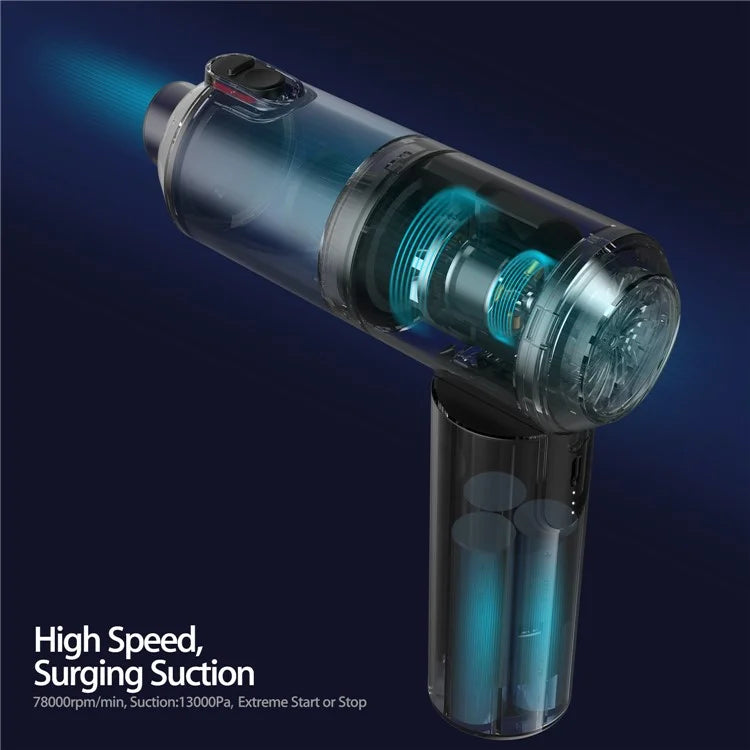 S1 Mini Cordless Vacuum Cleaner Folding High Power Suction 2-in-1 Handheld Vacuum Cleaner for Car, Home