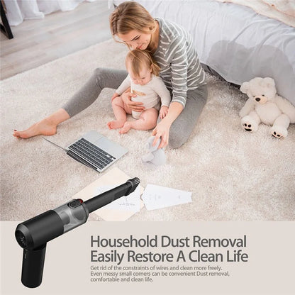 S1 Mini Cordless Vacuum Cleaner Folding High Power Suction 2-in-1 Handheld Vacuum Cleaner for Car, Home