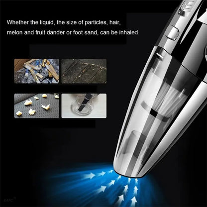 R-6053 Portable Car Home Handheld Vacuum Cleaner Wireless Rechargeable ABS Vacuum Cleaner