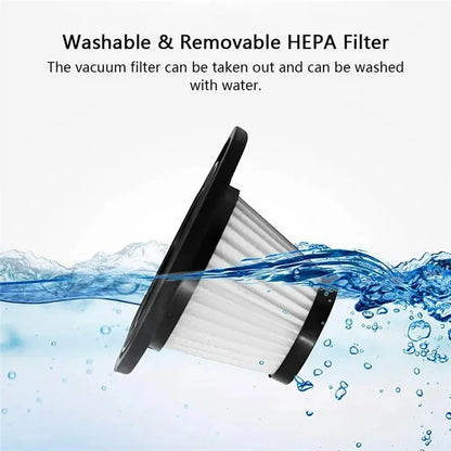 R-6053 Portable Car Home Handheld Vacuum Cleaner Wireless Rechargeable ABS Vacuum Cleaner