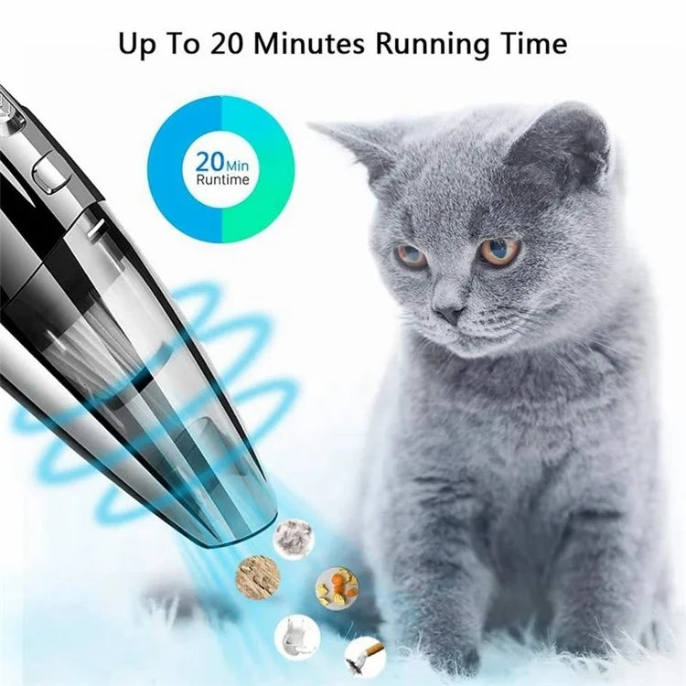 R-6053 Portable Car Home Handheld Vacuum Cleaner Wireless Rechargeable ABS Vacuum Cleaner